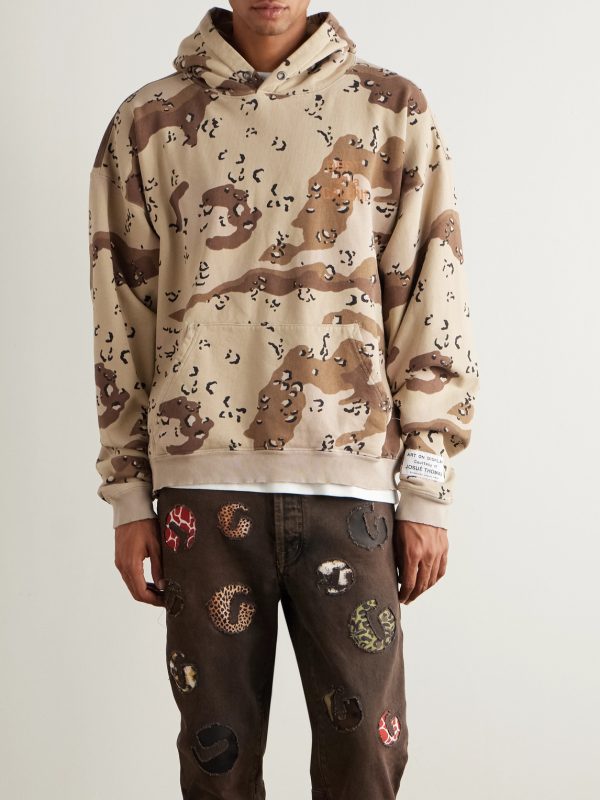 Camouflage-Print Cotton-Jersey Hoodie - FR Camouflage-Print Cotton-Jersey Hoodie - FR