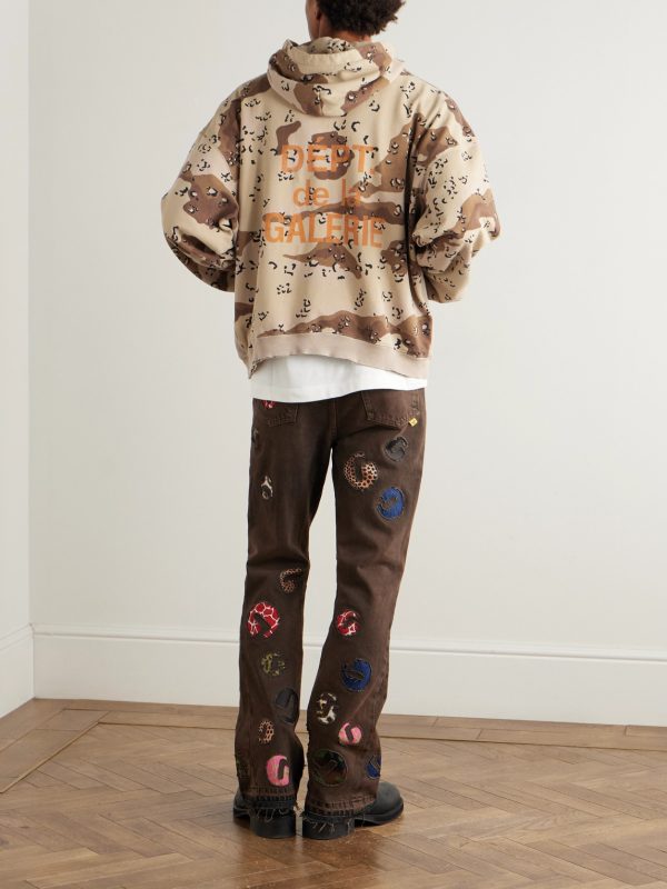 Camouflage-Print Cotton-Jersey Hoodie - OU Camouflage-Print Cotton-Jersey Hoodie - OU