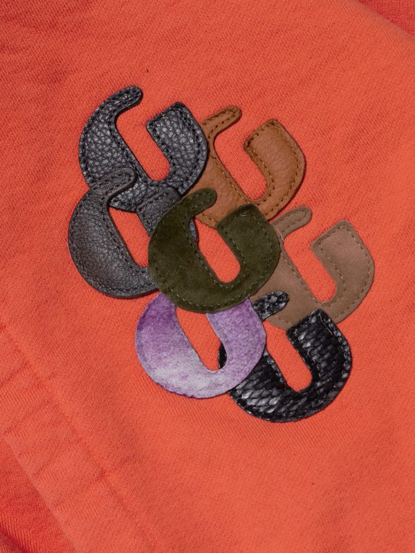 Logo-Print Appliquéd Cotton-Jersey Hoodie - E1 Logo-Print Appliquéd Cotton-Jersey Hoodie - E1