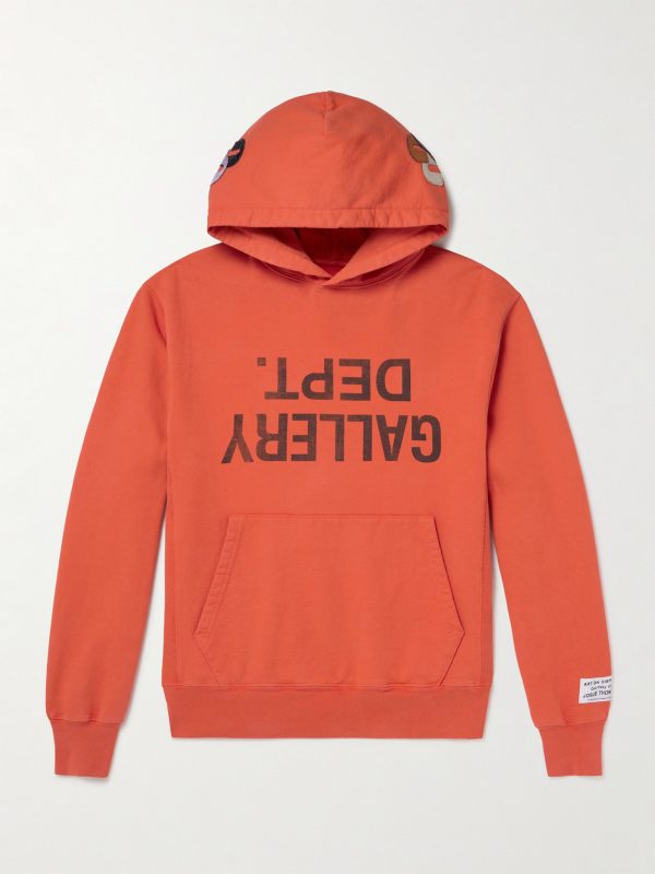 Logo-Print Appliquéd Cotton-Jersey Hoodie Logo-Print Appliquéd Cotton-Jersey Hoodie