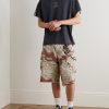 Kenzi Chocolate Chip Appliquéd Distressed Camouflage-Print Cotton-Ripstop Shorts - OU Kenzi Chocolate Chip Appliquéd Distressed Camouflage-Print Cotton-Ripstop Shorts - OU