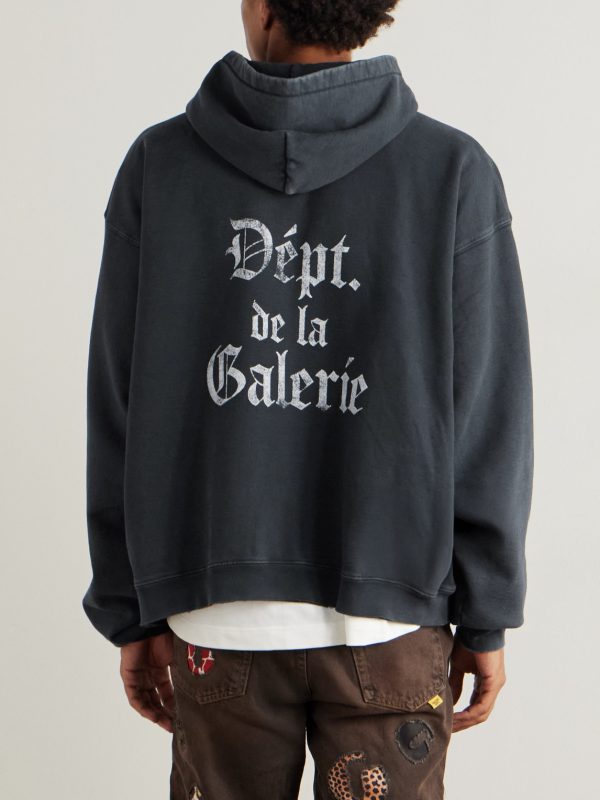 Logo-Print Cotton-Jersey Hoodie - BK Logo-Print Cotton-Jersey Hoodie - BK