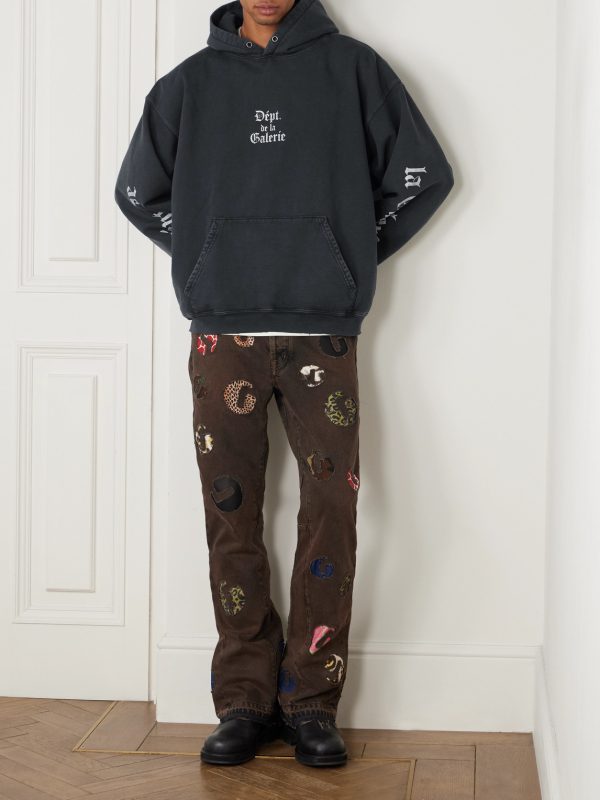 Logo-Print Cotton-Jersey Hoodie - OU Logo-Print Cotton-Jersey Hoodie - OU