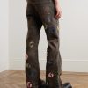 G-Time Flared Logo-Appliquéd Jeans - BK G-Time Flared Logo-Appliquéd Jeans - BK