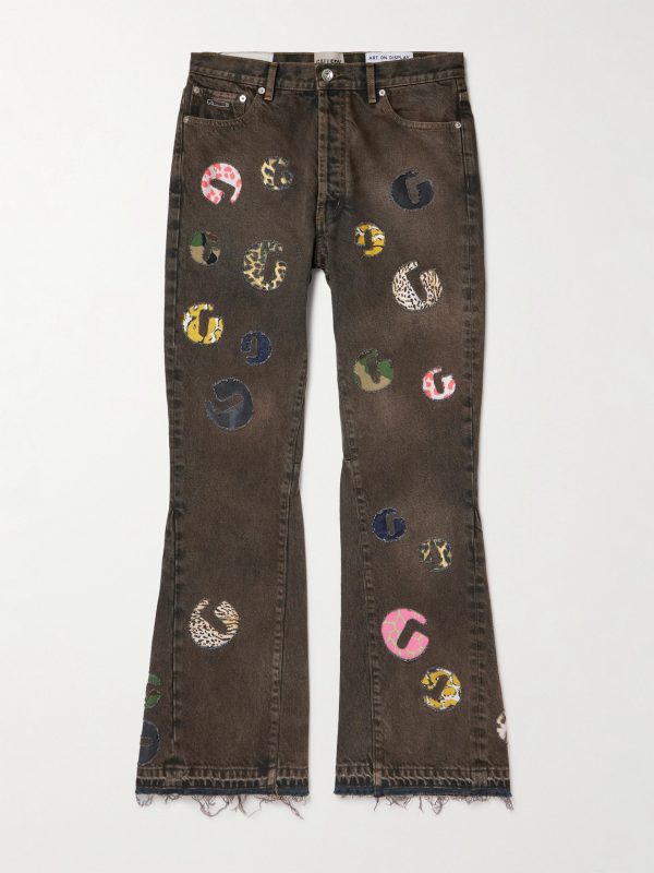 G-Time Flared Logo-Appliquéd Jeans G-Time Flared Logo-Appliquéd Jeans