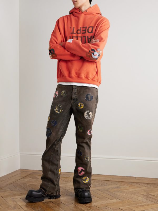 G-Time Flared Logo-Appliquéd Jeans - OU G-Time Flared Logo-Appliquéd Jeans - OU