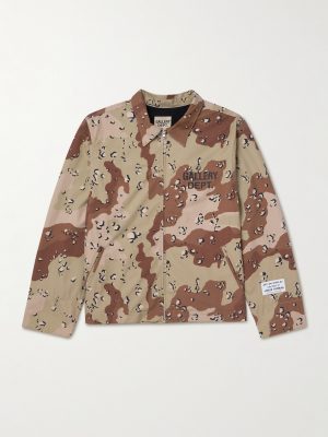 Montecito Camouflage Logo-Print Cotton-Ripstop Jacket