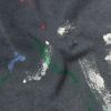 Logo-Print Paint-Splattered Cotton-Jersey T-Shirt - E1