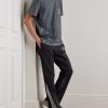 Logo-Print Paint-Splattered Cotton-Jersey T-Shirt - OU