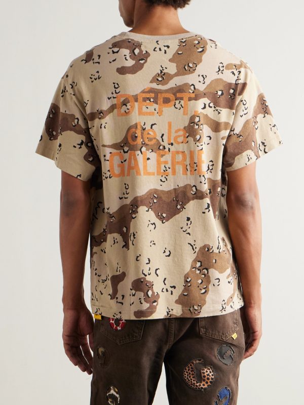 Logo-Print Camouflage-Print Cotton-Jersey T-Shirt - BK Logo-Print Camouflage-Print Cotton-Jersey T-Shirt - BK