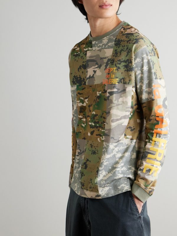 Camouflage-Print Cotton-Jersey T-shirt - FR Camouflage-Print Cotton-Jersey T-shirt - FR