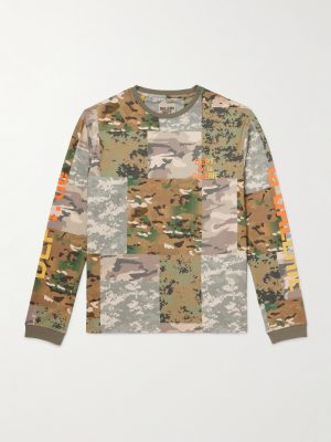 Camouflage-Print Cotton-Jersey T-shirt