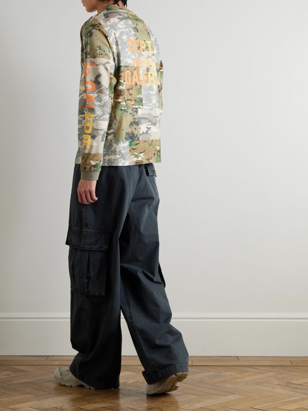Camouflage-Print Cotton-Jersey T-shirt - OU Camouflage-Print Cotton-Jersey T-shirt - OU