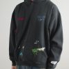 Paint-Splattered Embellished Cotton-Jersey Hoodie - FR