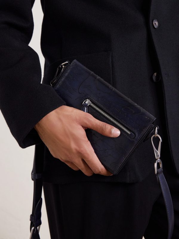 Jour de Poche Scritto Venezia Leather Messenger Bag - E2 Jour de Poche Scritto Venezia Leather Messenger Bag - E2