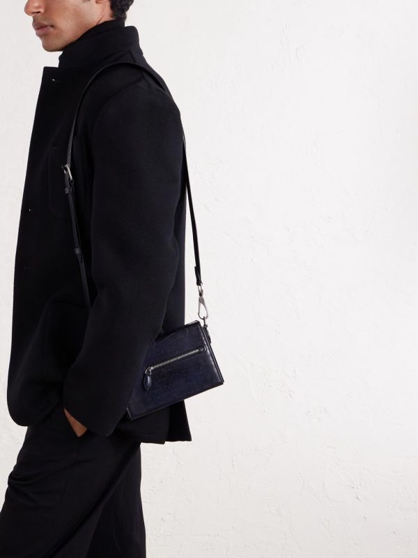 Jour de Poche Scritto Venezia Leather Messenger Bag - OU Jour de Poche Scritto Venezia Leather Messenger Bag - OU