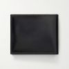 Makore Slim Scritto Venezia Leather Billfold Wallet - BK