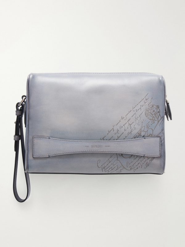 Rosewood Neo Scritto Venezia Leather Pouch Rosewood Neo Scritto Venezia Leather Pouch