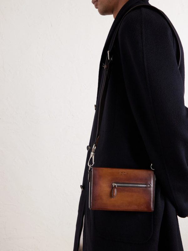 Jour de Poche Venezia Leather Messenger Bag - FR