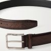 3cm Full-Grain Venezia Softy Leather Belt - E1