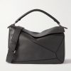 Puzzle Edge Large Logo-Debossed Full-Grain Leather Messenger Bag Puzzle Edge Large Logo-Debossed Full-Grain Leather Messenger Bag