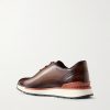 Fast Track Full-Grain Venezia Softy Leather Sneakers - BK