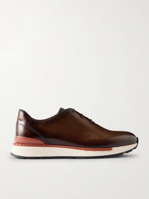 Fast Track Full-Grain Venezia Softy Leather Sneakers