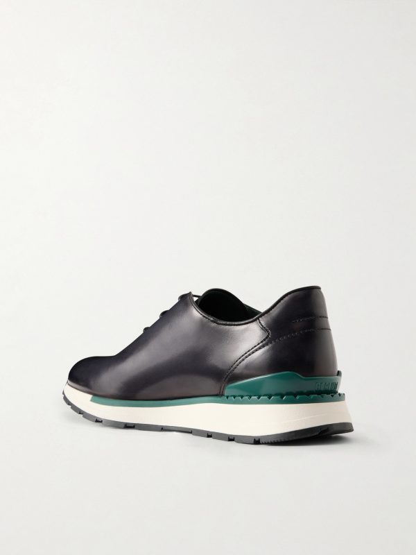 Fast Track Full-Grain Venezia Softy Leather Sneakers - BK Fast Track Full-Grain Venezia Softy Leather Sneakers - BK