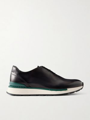 Fast Track Full-Grain Venezia Softy Leather Sneakers