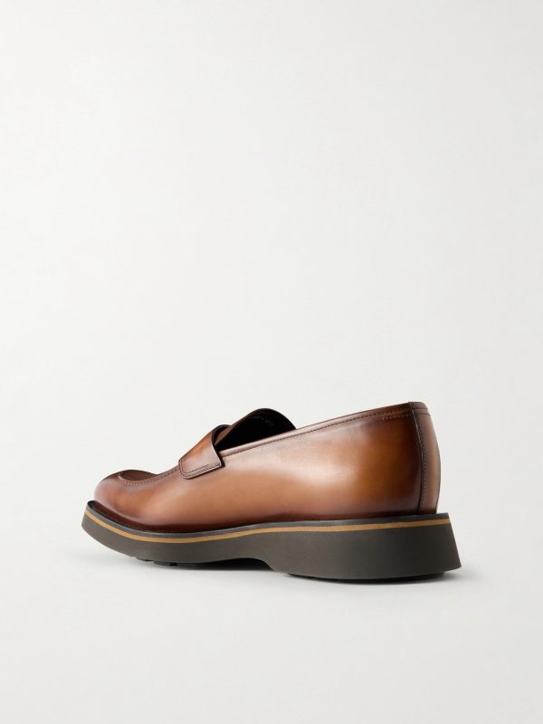 Alessio Venezia Leather Loafers - BK Alessio Venezia Leather Loafers - BK