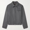 Incotex Montedoro Brushed Wool-Blend Bomber Jacket