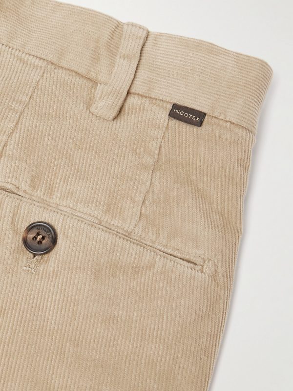Incotex Straight-Leg Cotton-Blend Corduroy Trousers - CU Incotex Straight-Leg Cotton-Blend Corduroy Trousers - CU