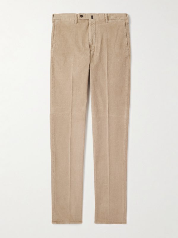 Incotex Straight-Leg Cotton-Blend Corduroy Trousers Incotex Straight-Leg Cotton-Blend Corduroy Trousers