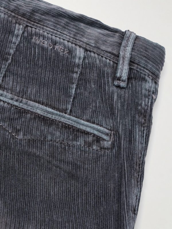Incotex Slim-Fit Cotton-Blend Corduroy Trousers - CU Incotex Slim-Fit Cotton-Blend Corduroy Trousers - CU