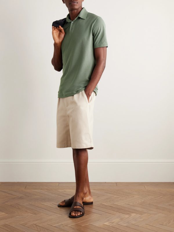 Incotex Zanone Slim-Fit IceCotton Polo Shirt - OU Incotex Zanone Slim-Fit IceCotton Polo Shirt - OU