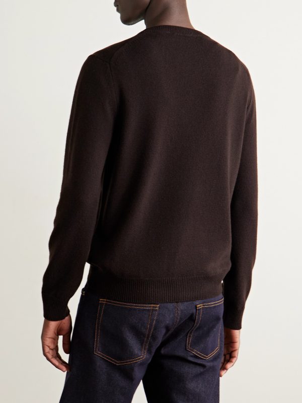 Incotex Zanone Virgin Wool and Cashmere-Blend Sweater - BK