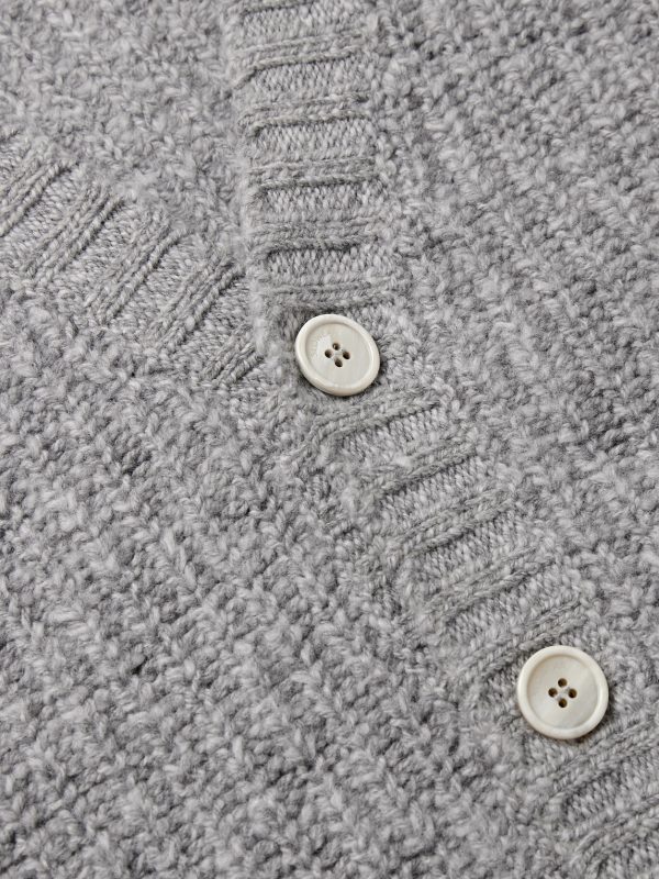 Incotex Zanone Ribbed Wool Cardigan - CU Incotex Zanone Ribbed Wool Cardigan - CU