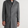 Incotex Montedoro Brushed Wool-Blend Coat - FR