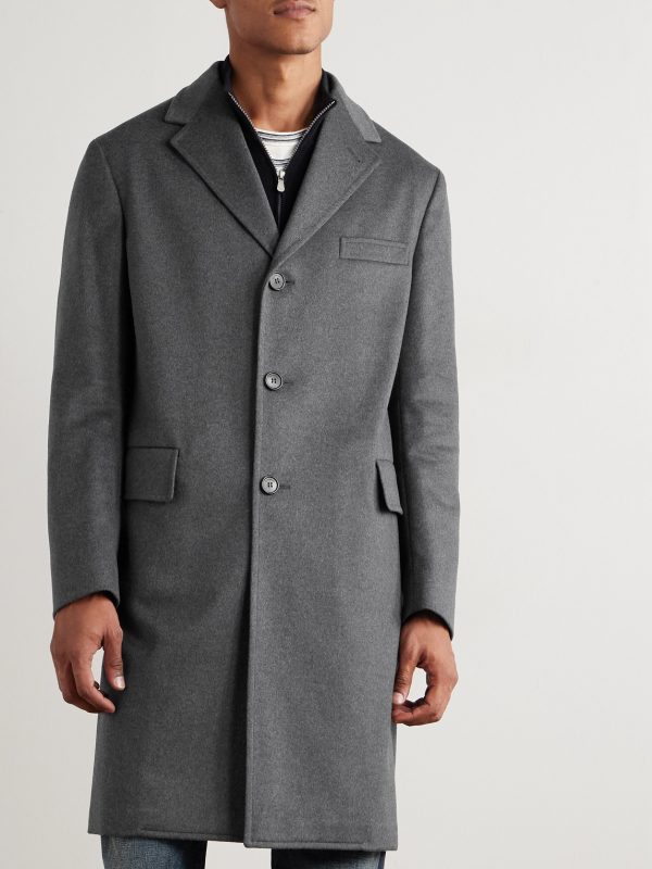 Incotex Montedoro Brushed Wool-Blend Coat - FR