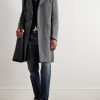 Incotex Montedoro Brushed Wool-Blend Coat - OU