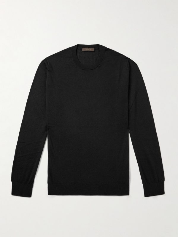 Incotex Zanone Cashmere and Silk-Blend Sweater
