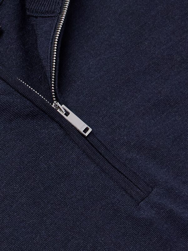 Incotex Zanone Flexwool Half-Zip Sweater - CU Incotex Zanone Flexwool Half-Zip Sweater - CU
