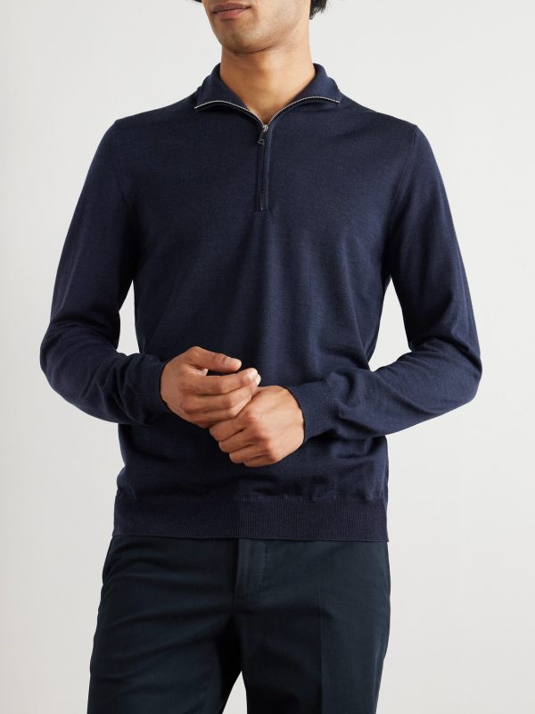 Incotex Zanone Flexwool Half-Zip Sweater - FR Incotex Zanone Flexwool Half-Zip Sweater - FR