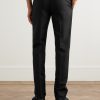 Incotex Slim-Fit Wool and Mohair-Blend Trousers - BK Incotex Slim-Fit Wool and Mohair-Blend Trousers - BK