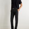 Incotex Slim-Fit Wool and Mohair-Blend Trousers - OU Incotex Slim-Fit Wool and Mohair-Blend Trousers - OU