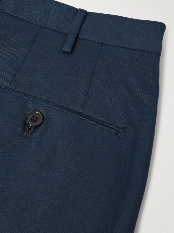 Incotex Slim-Fit Cotton and Cashmere-Blend Trousers - CU Incotex Slim-Fit Cotton and Cashmere-Blend Trousers - CU