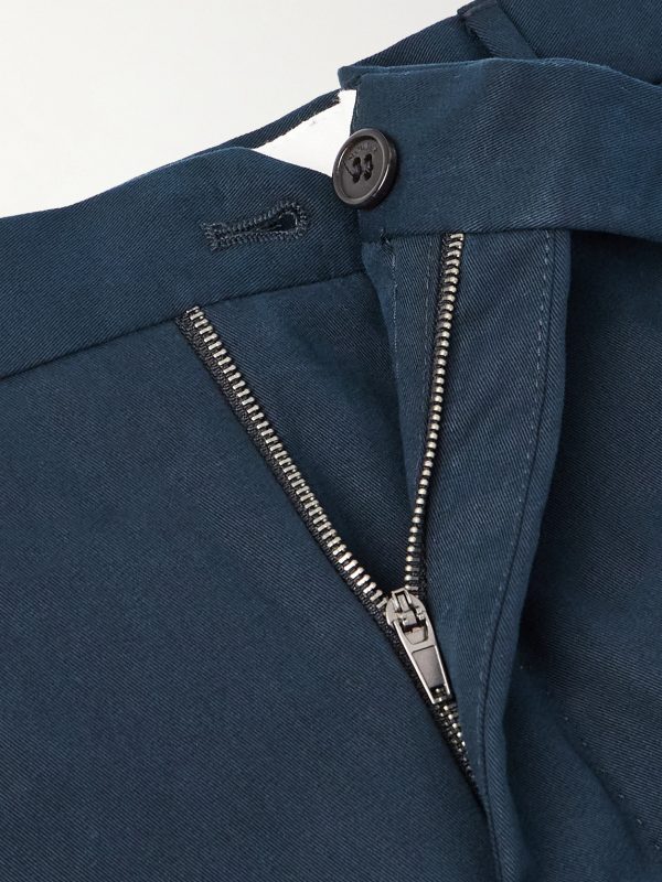Incotex Slim-Fit Cotton and Cashmere-Blend Trousers - E1 Incotex Slim-Fit Cotton and Cashmere-Blend Trousers - E1