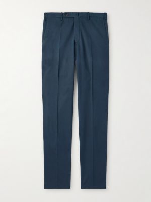Incotex Slim-Fit Cotton and Cashmere-Blend Trousers Incotex Slim-Fit Cotton and Cashmere-Blend Trousers
