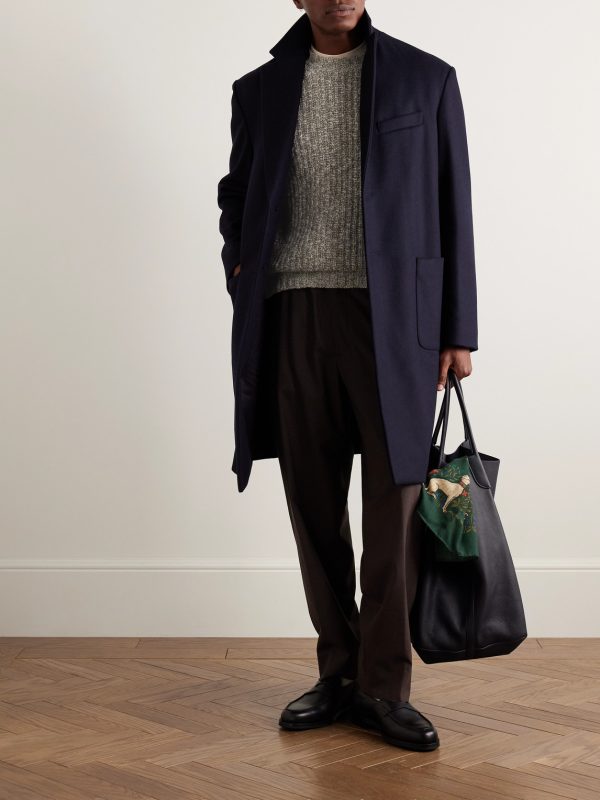 Incotex Zanone Ribbed Brushed-Wool Sweater - OU Incotex Zanone Ribbed Brushed-Wool Sweater - OU