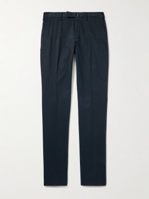 Incotex Straight-Leg Cotton-Blend Twill Trousers Incotex Straight-Leg Cotton-Blend Twill Trousers